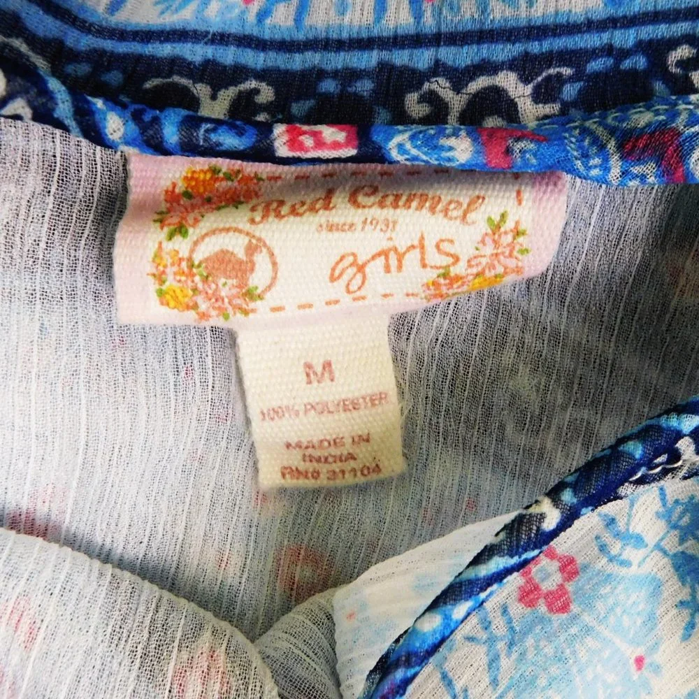 Red Camel Girl Shirt‎ Blue M